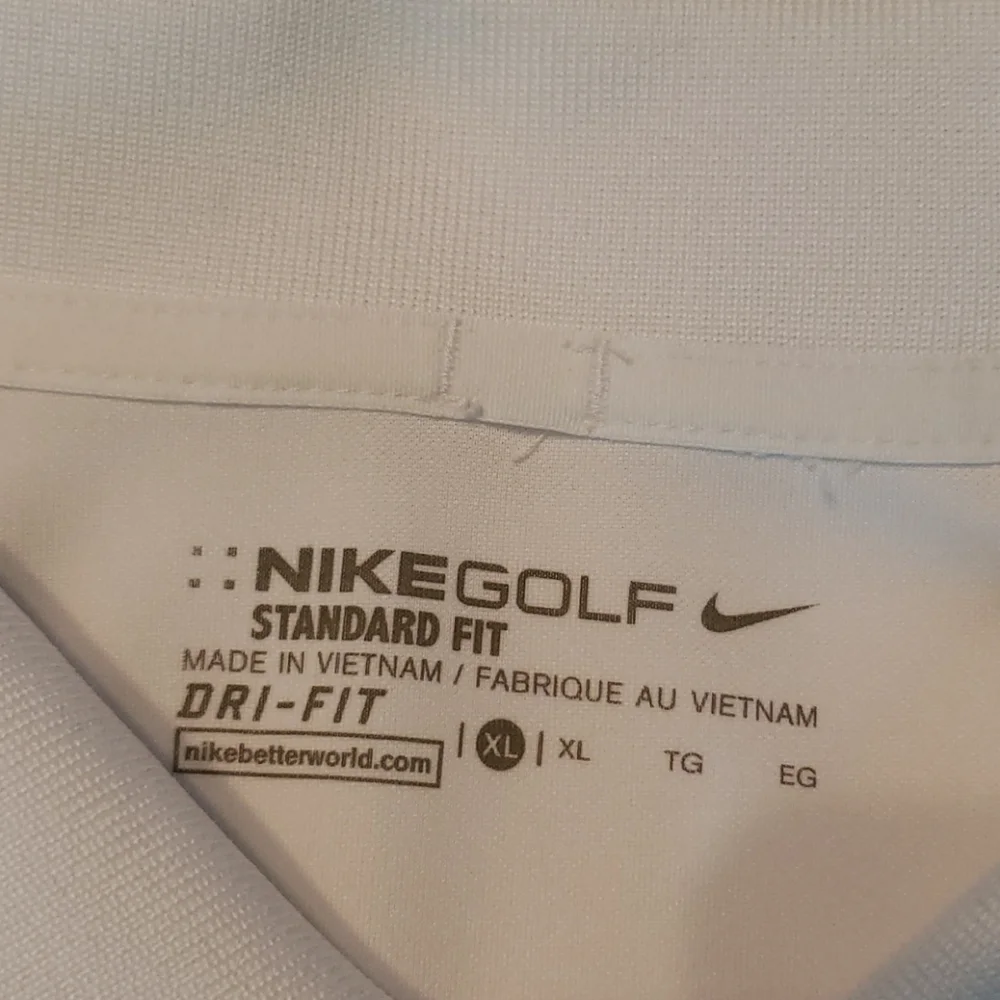 Nike | Men's White Activewear Tiburon Golf Club Omaha NE Polo XL